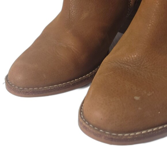 UGG Annie Chestnut Brown Tan Leather Heeled Ankle Booties Boots Women’s 8 - Picture 13 of 13